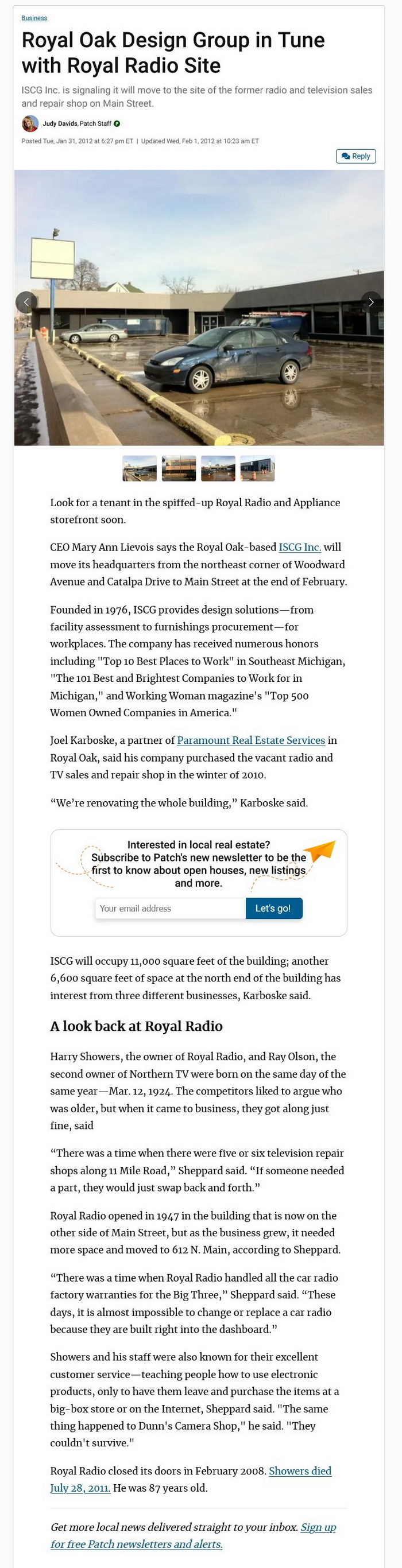 Royal Radio - Patchdotcom Article On Building 2012